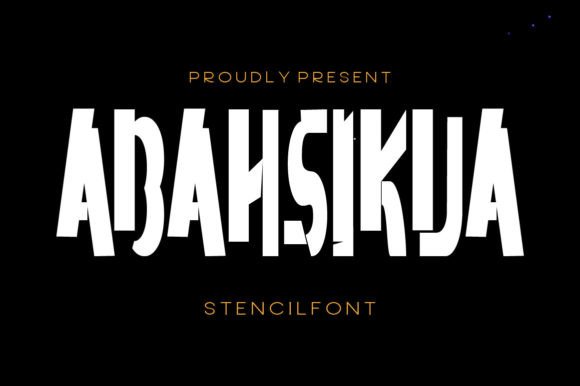 Abahsikua: The Modern Stencil Font for Bold Branding