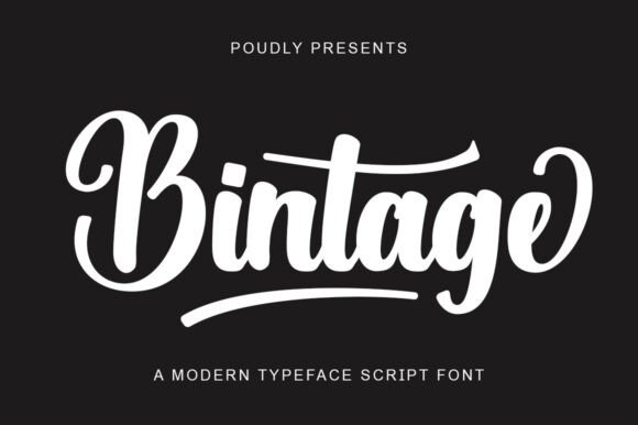 Bintage: The Handwritten Font with Vintage Charm