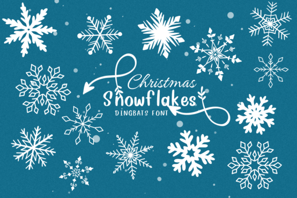 Christmas Snowflakes: A Winter Dingbats Font for Creative Projects