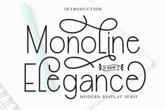 Monoline Elegance: The Handwritten Font for Modern Creators
