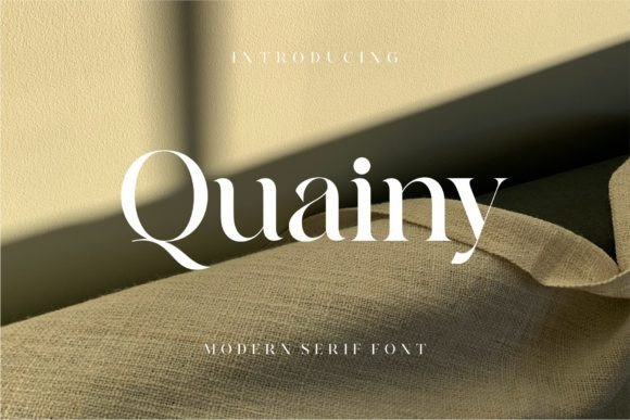 Quainy: The Modern Serif for Timeless Branding
