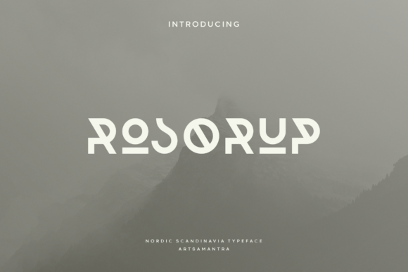 Rosorup: A Modern Viking Typeface for Bold Headlines