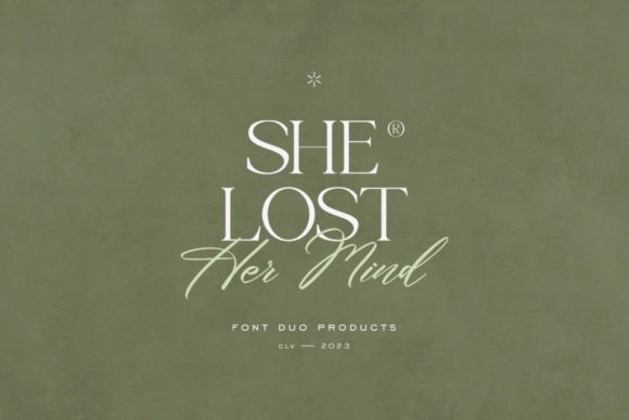 She Lost Her Mind: A Font Duo for Elegant, Feminine Design
