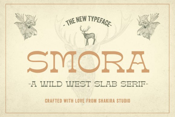 Smora: The Vintage Retro Slab Serif Font