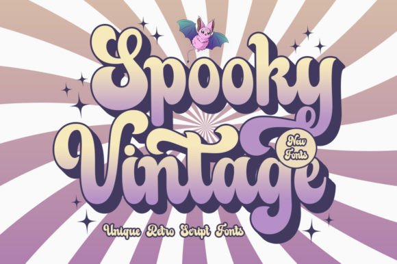 Spooky Vintage: A Playfully Nostalgic Display Font