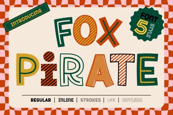 Unleashing Fox Pirate: A Playful Font with Bold Character
